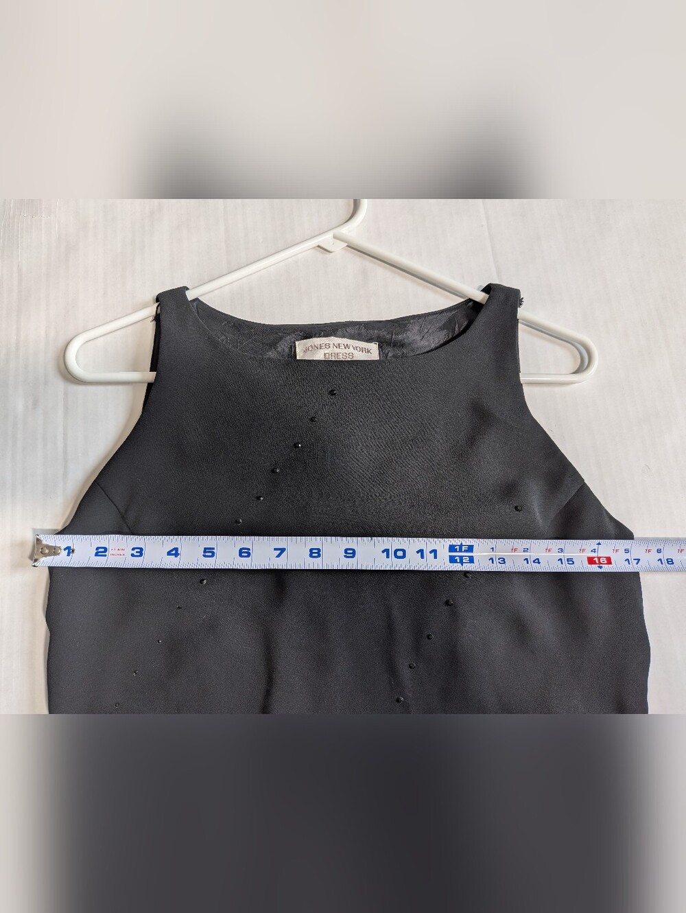 Jones NY Black Studded Dress Size 8 - Picture 7 of 10